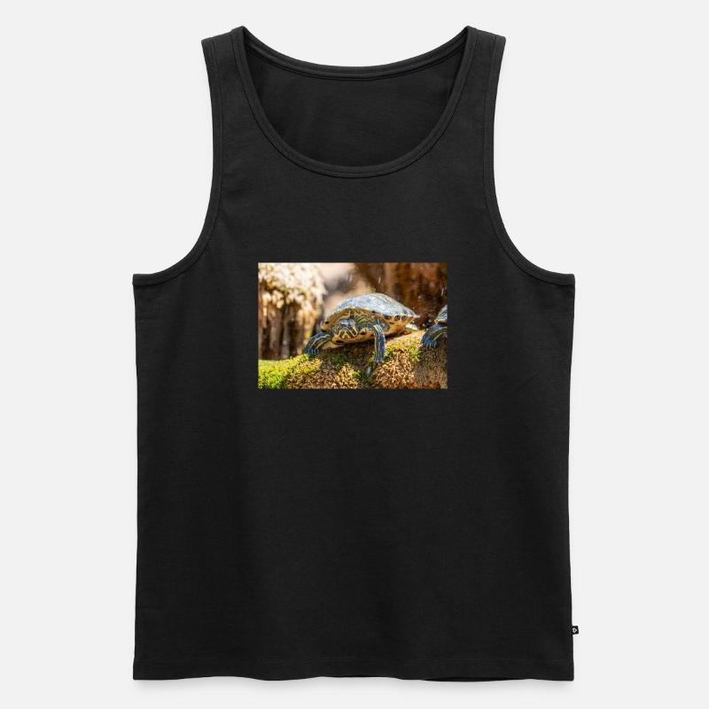 Yellow-bellied slider Trachemys scripta scripta - Men's Premium Organic Tank Top - black