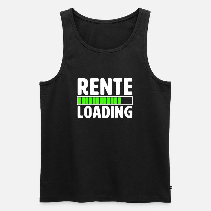 RENTE LOADING - Männer Premium Bio Tank Top - Schwarz