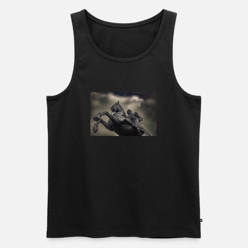Simon Bolivar - Männer Premium Bio Tank Top - Schwarz