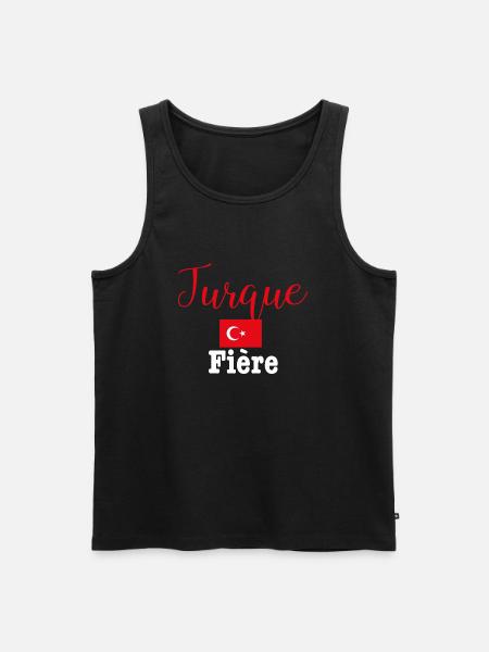 turque Fière - Débardeur bio Premium Homme - noir