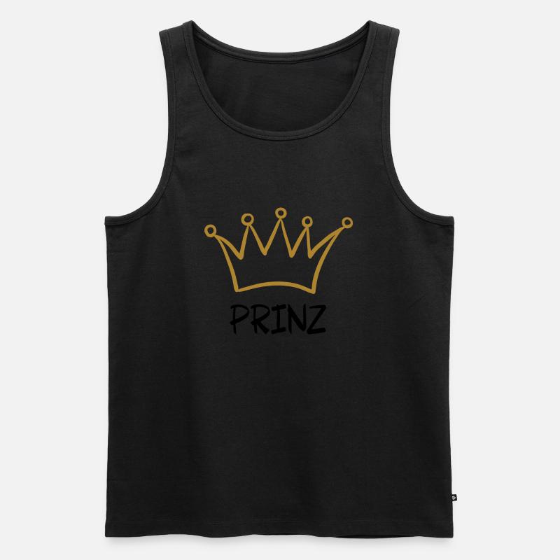 PRINZ 1 - Männer Premium Bio Tank Top - Schwarz
