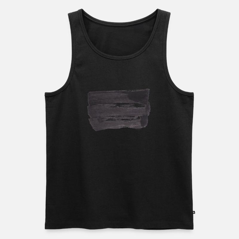 hintergrund inky - Männer Premium Bio Tank Top - Schwarz