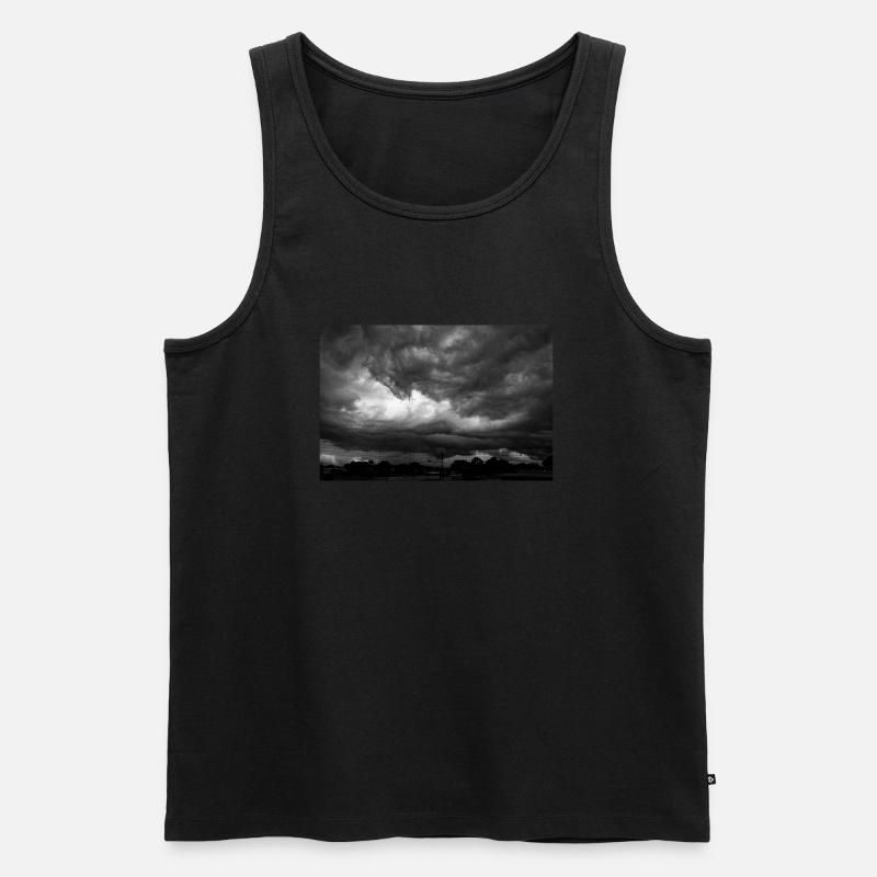 Vor dem Sturm - Männer Premium Bio Tank Top - Schwarz