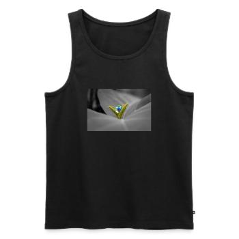 Der Marmor auf der Pflanze - Männer Premium Bio Tank Top - Schwarz - Vorne - AI Model Male 178 light (178cm)