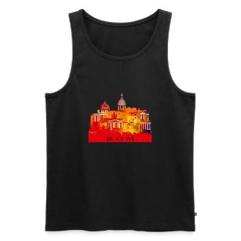 Rom, die Ewige Stadt - Männer Premium Bio Tank Top - Schwarz - Vorne - AI Model Male 178 light (178cm)