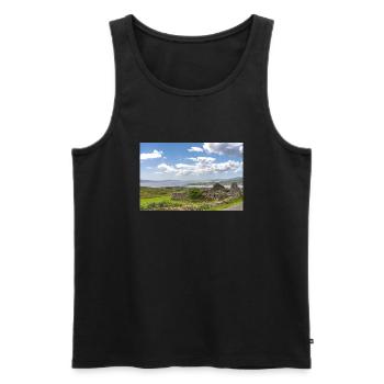 The Ruin - Men's Premium Organic Tank Top - black - Front - Michal (187cm)