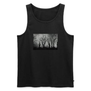 Halloween - Men's Premium Organic Tank Top - black - Front - Michal (187cm)