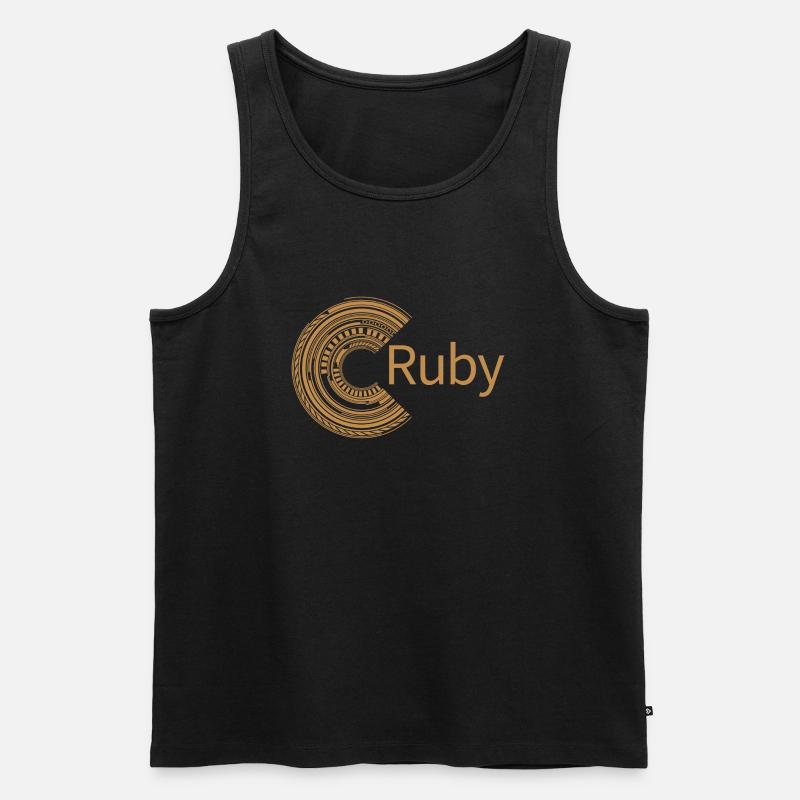 For Ruby - Men's Premium Organic Tank Top - black