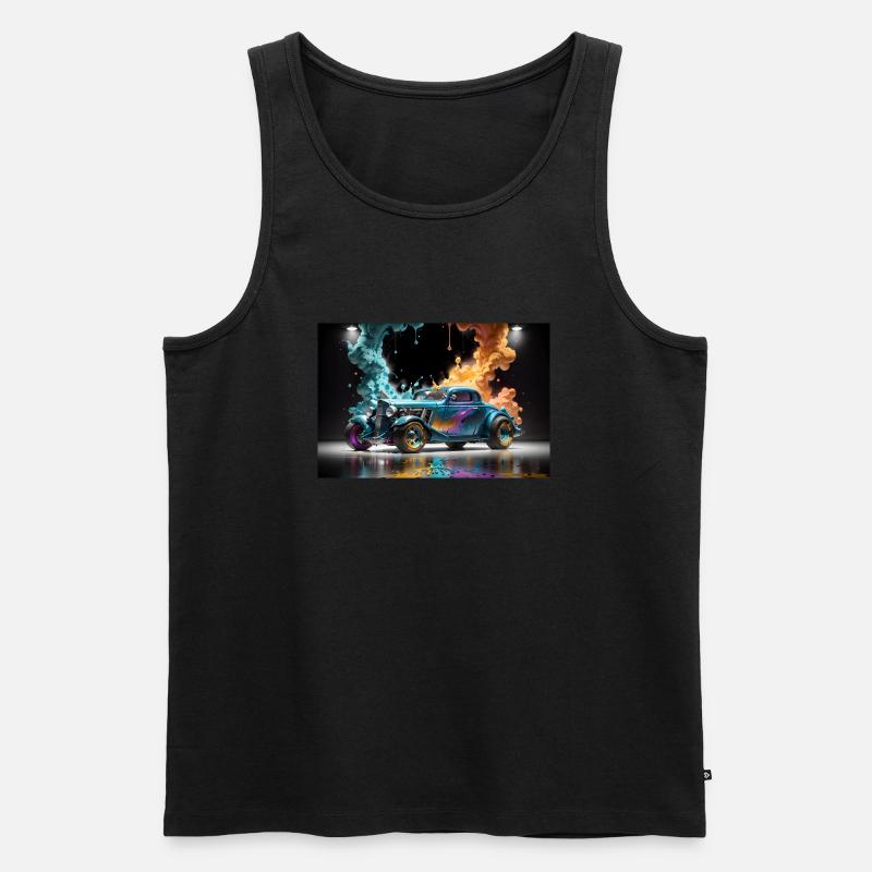 Hot Rod #3 - Männer Premium Bio Tank Top - Schwarz