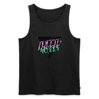 Geek Fun humour arbre de Noël cadeau idée - Débardeur bio Premium Homme - noir - Devant - Michal (187cm)