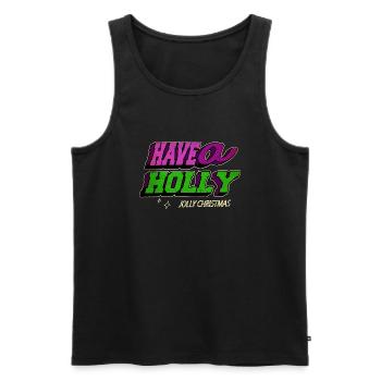 gift idea under the tree statement fairy tail - Männer Premium Bio Tank Top - Schwarz - Vorne - Michal (187cm)
