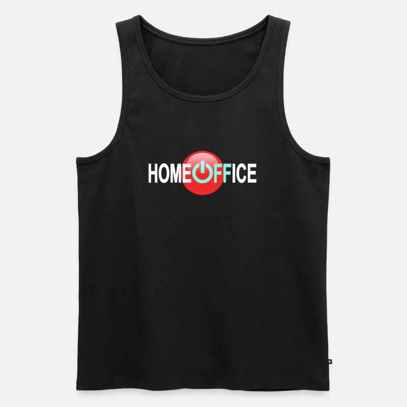 Home OFFice - Auszeit - Männer Premium Bio Tank Top - Schwarz