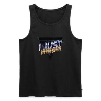 Plage Swim Team Apnea Nageurs Heureux - Débardeur bio Premium Homme - noir - Devant - Michal (187cm)
