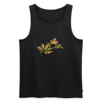 Liste - Männer Premium Bio Tank Top - Schwarz - Vorne - Michal (187cm)