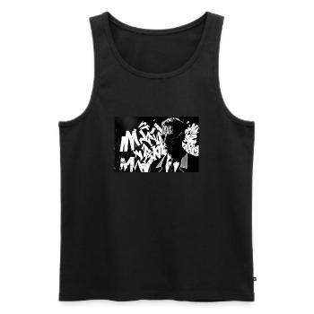 Agent #3 - Männer Premium Bio Tank Top - Schwarz - Vorne - AI Model Male 178 light (178cm)