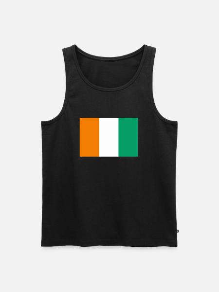 Ivory Coast / Flag of Côte d'Ivoire - Men's Premium Organic Tank Top - black
