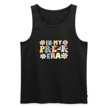 In My Pre-K Era Back To School Teacher Student - Men's Premium Organic Tank Top - black - Front - Michal (187cm)