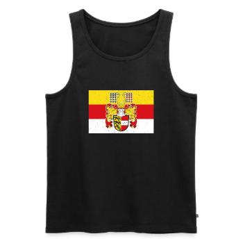 Carinthia Austria Coat of Arms Flag - Men's Premium Organic Tank Top - black - Front - Michal (187cm)