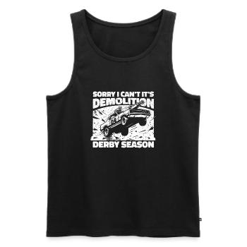 Saison du derby de démolition - cadeau pour les vrais fans - Débardeur bio Premium Homme - noir - Devant - Michal (187cm)
