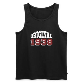 Original 1938 - Männer Premium Bio Tank Top - Schwarz - Vorne - AI Model Male 178 light (178cm)