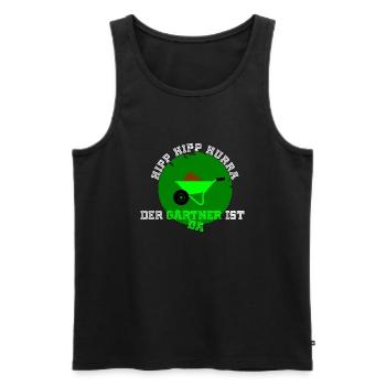 gärtner - Männer Premium Bio Tank Top - Schwarz - Vorne - Michal (187cm)
