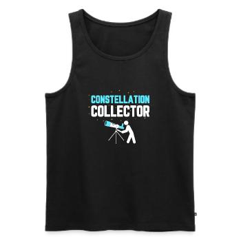 Constellation Collector Stargazer Telescope Astron - Männer Premium Bio Tank Top - Schwarz - Vorne - AI Model Male 178 light (178cm)