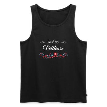 Mere Veilleuse - tshirt - the original - Débardeur bio Premium Homme - noir - Devant - Michal (187cm)