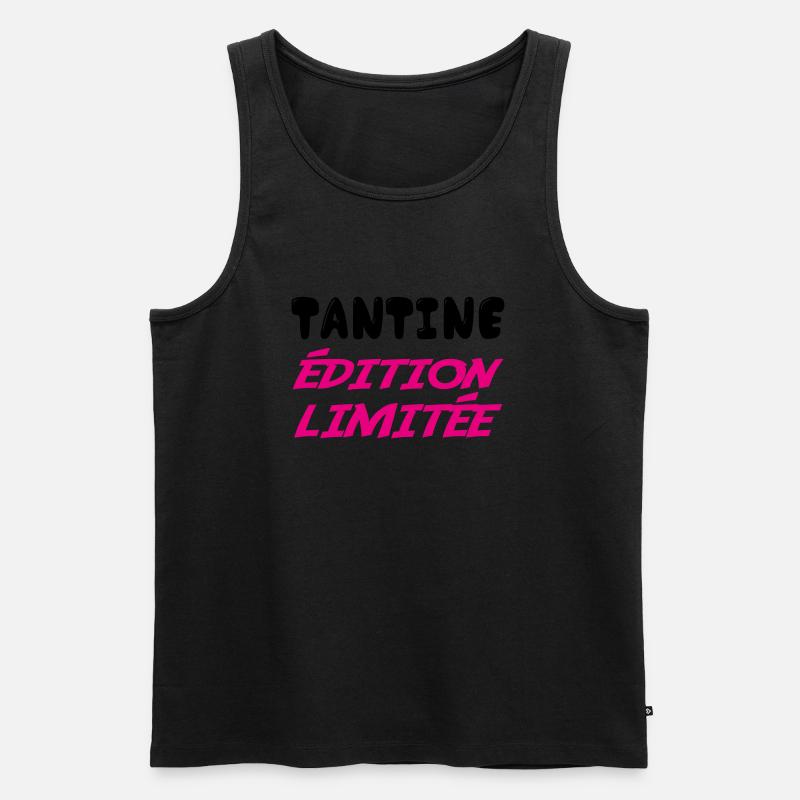 TANTINE limitierte Auflage - Männer Premium Bio Tank Top - Schwarz