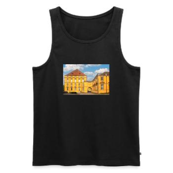 Château d’Osnabrück (Schloss Osnabrück) Osnabrück - Débardeur bio Premium Homme - noir - Devant - Michal (187cm)