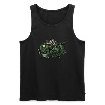 Batavia Cthulhu - Men's Premium Organic Tank Top - black - Front - AI Model Male 178 light (178cm)