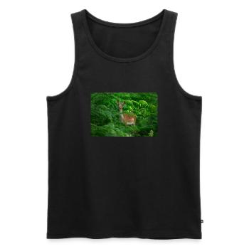 20240629 000 1563 NEF - Men's Premium Organic Tank Top - black - Front - AI Model Male 178 light (178cm)