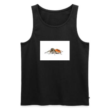 Springspinne Phidippus texanus jumping spider - Männer Premium Bio Tank Top - Schwarz - Vorne - AI Model Male 178 light (178cm)