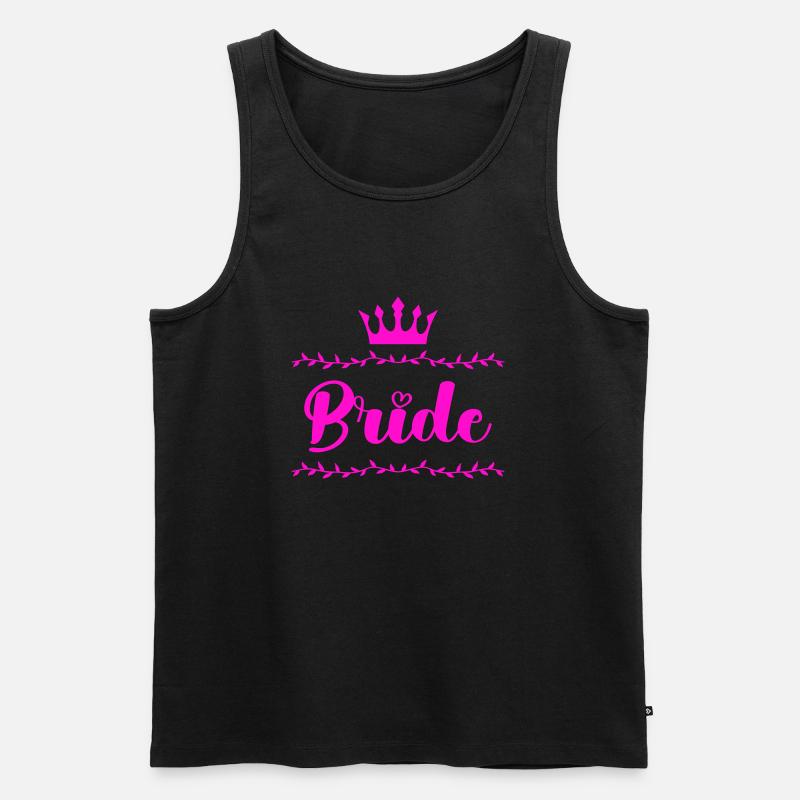 bride - Männer Premium Bio Tank Top - Schwarz