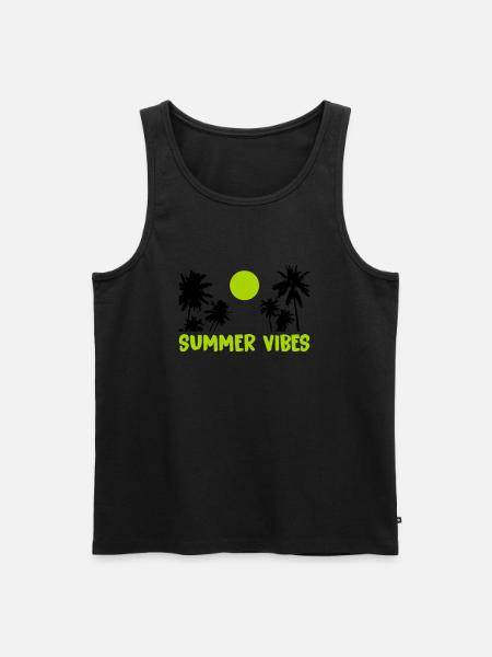 Summer Vibes - Men's Premium Organic Tank Top - black