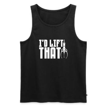 Id lift that Design for a claw game lover - Männer Premium Bio Tank Top - Schwarz - Vorne - AI Model Male 178 light (178cm)