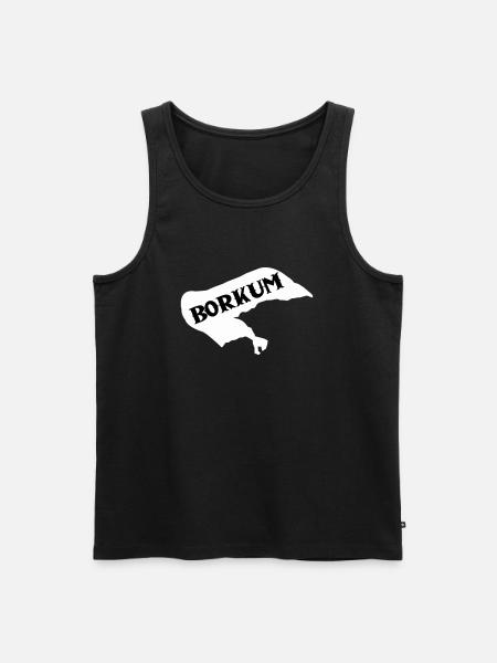 Borkum Island - Men's Premium Organic Tank Top - black