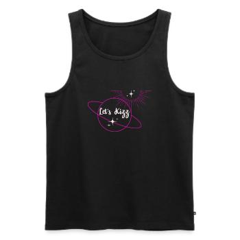 Let’s Kizz - Danse Kizomba - Débardeur bio Premium Homme - noir - Devant - AI Model Male 178 light (178cm)