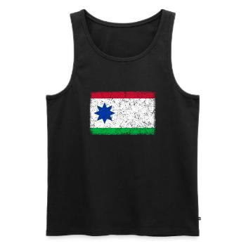 Achtkarspelen - Men's Premium Organic Tank Top - black - Front - Michal (187cm)