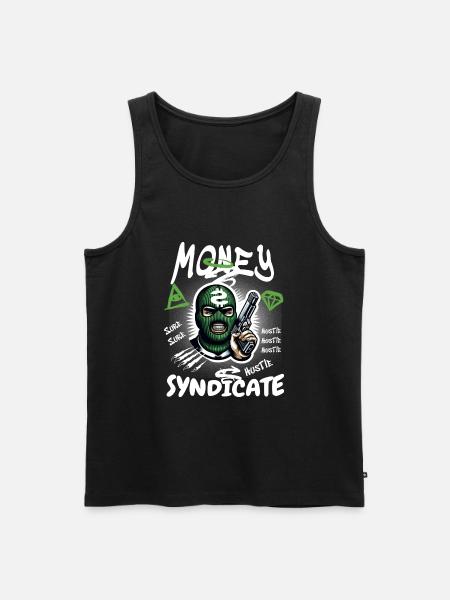 Gangster Syndicate - Men's Premium Organic Tank Top - black