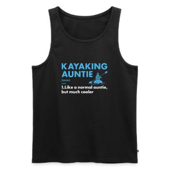 Kayaker Auntie Definition Kayaking - Men's Premium Organic Tank Top - black - Front - Michal (187cm)