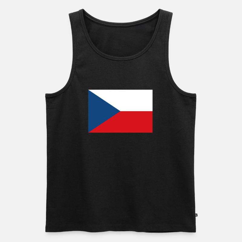 Tschechische Republik - Männer Premium Bio Tank Top - Schwarz