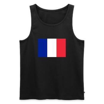 France - Débardeur bio Premium Homme - noir - Devant - Michal (187cm)