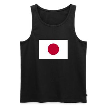 Japon - Débardeur bio Premium Homme - noir - Devant - AI Model Male 178 light (178cm)