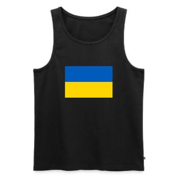 Ukraine - Men's Premium Organic Tank Top - black - Front - AI Model Male 178 light (178cm)