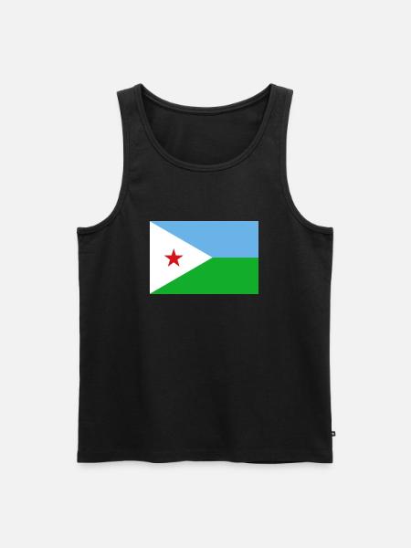 Dschibuti - Männer Premium Bio Tank Top - Schwarz