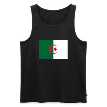 Algerien - Männer Premium Bio Tank Top - Schwarz - Vorne - Michal (187cm)