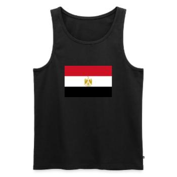 Egypt - Men's Premium Organic Tank Top - black - Front - Michal (187cm)