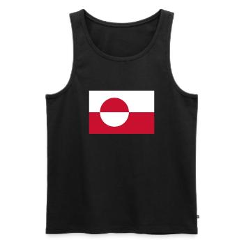 Grönland - Männer Premium Bio Tank Top - Schwarz - Vorne - AI Model Male 178 light (178cm)