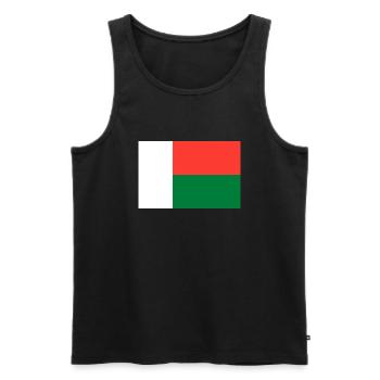 Madagascar - Men's Premium Organic Tank Top - black - Front - Michal (187cm)
