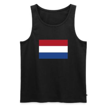 Pays-Bas - Débardeur bio Premium Homme - noir - Devant - Michal (187cm)